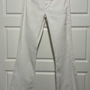 MOTHER White Flare Jeans
